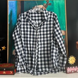 Velvet Heart Black and White Checkered Blouse XL